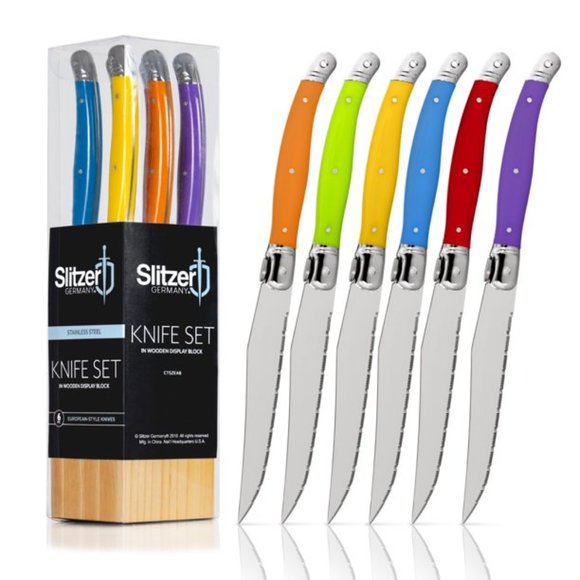 European Style Steak Knife Set - Slitzer Germany - Picture 3 of 6